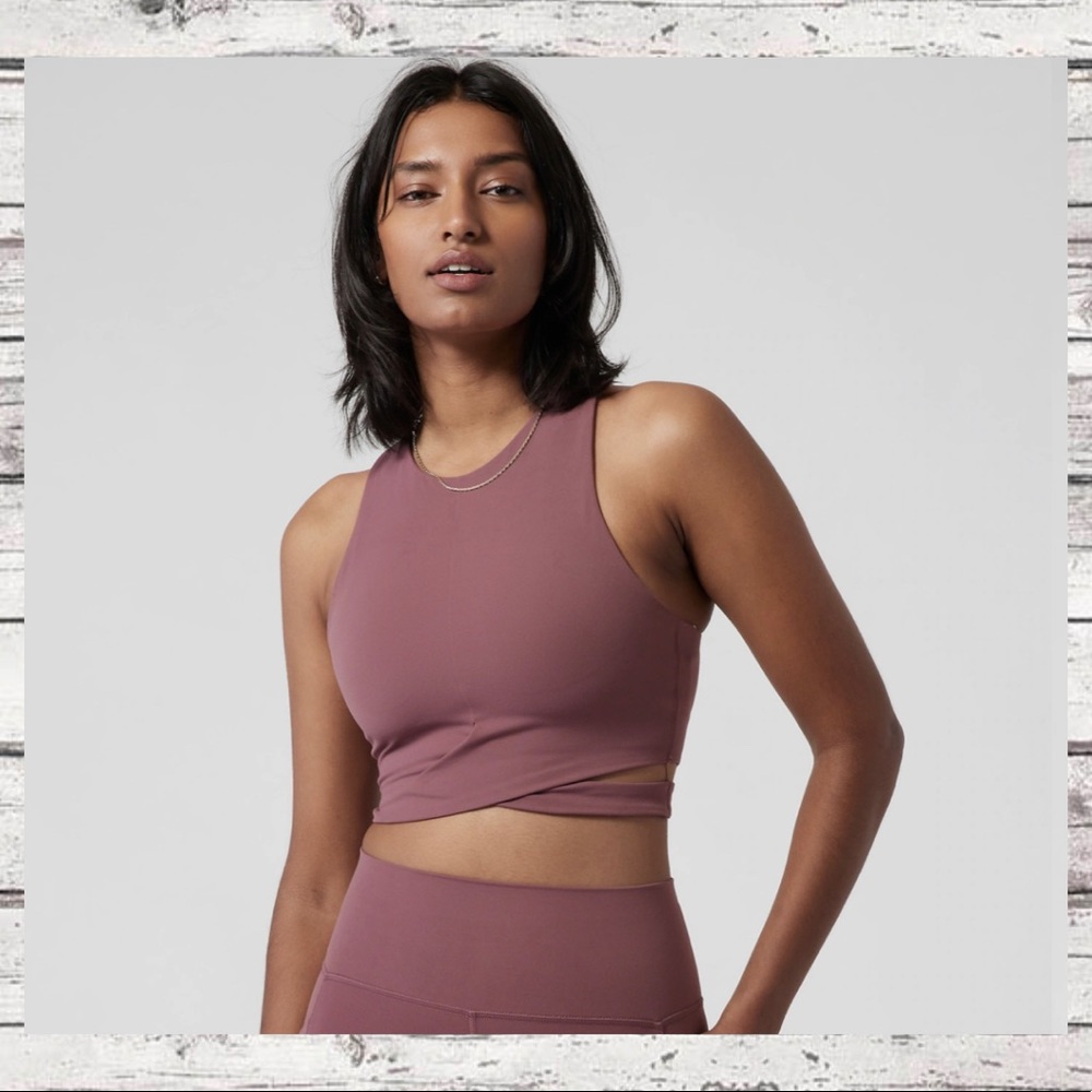Conscious Cut Out Crop tawny Rose NWT